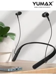 Yumax - Kablosuz Boyun Askılı Bluetooth Kulaklık U-1 - 100 Saat Şarj - Mikrofonlu Spor Müzik Headset - 1