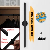 Saral Çizgili Mat Siyah Metal Kulp 512 mm 51.2 cm Mobilya Çekmece Mutfak Dolabı Dolap Kapak Kulplar thumbnail 3
