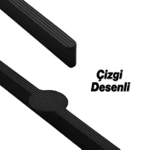 Saral Çizgili Mat Siyah Metal Kulp 512 mm 51.2 cm Mobilya Çekmece Mutfak Dolabı Dolap Kapak Kulplar thumbnail 5