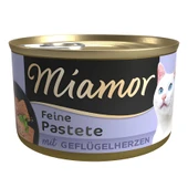 Miamor Pastete Yürekli Konserve Kedi Maması 85gr - 1