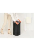 Brabantia Matt Black Plastik Kapaklı Çamaşır Sepeti 60lt thumbnail 3