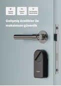 Xenon Smart Akıllı Motorlu Kapı Kilidi Uzaktan Kilitleme ve Açma Mobil Kontrol Şifre Parmak İzi Smart Lock X8070 - 3