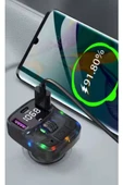 Yumax - Bluetooth Fm Transmitter Araç Kiti C-56 - 30w Hızlı Şarj, Oto Çakmaklık, Usb Type-c, Mp3 Çalar, Radyo - 1