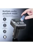 Yumax - Bluetooth FM Transmitter Araç Kiti C66 - 30W Hızlı Şarj, USB/SD/MP3, Tüm Araçlara Uyumlu - 2