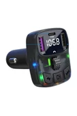 Yumax - Bluetooth Fm Transmitter Araç Kiti C-56 - 30w Hızlı Şarj, Oto Çakmaklık, Usb Type-c, Mp3 Çalar, Radyo - 6