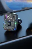 Yumax - Bluetooth Fm Transmitter Araç Kiti C-56 - 30w Hızlı Şarj, Oto Çakmaklık, Usb Type-c, Mp3 Çalar, Radyo - 2