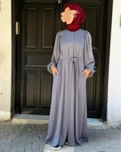 Dubai İpeği Tesettür Ferace - 1