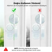 Powermaster PM-17795 Mini Kapı Alarm Sistemi Manyetikli Kapı Pencere Alarmı - 6