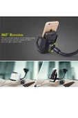 Yumax - Akrobat Oto Telefon Tutucu - Vantuzlu - Spiral Gövde - Oynar Başlık - Eller Serbest - 4