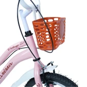 Xbyc 1689 Çocuk Bisikleti Ön Sepet Plastik 16-20 Jant Uyumlu Bisiklet Sepeti Kahverengi Renk thumbnail 8
