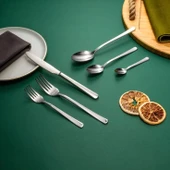 Fecra Royal 72 Parça Sade Çatal Kaşık Bıçak Takımı - 3