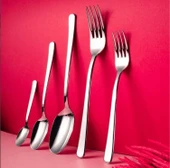 Fecra Royal 60 Parça Sade Çatal Kaşık Bıçak Takımı - 1