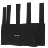 Everest EWR-X3000MBPS-V1 X3000mbps Dualband 5*6Dbi 1 Wan Port + 3 Lan Port Wi-Fi 6 Wisp+Ap+Repeater Destekli Kablosuz Wifi Router - 5