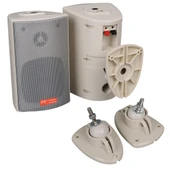 Magicvoice MV-16 7.5 CM 30 Watt Komütatörlü Hat Trafolu Beyaz Sütun Hoparlör 2'Li Okul Cami Konferans Salonu Hoparlörü - 4