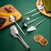 Fecra Luxe Silver 6 Parça Servis Seti Sade - 1