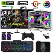 Xaser Eco X290 Ryzen 5 5600 16GB Ram 512GB M.2 NVMe SSD 8GB RTX5060 23.8" 180Hz Curved Oyuncu Bilgisayarı - 1