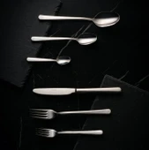 Fecra Royal 72 Parça Sade Çatal Kaşık Bıçak Takımı - 5