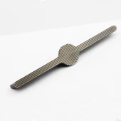 Saral Çizgili Antik Sarı Metal Kulp 224 mm 22.4 cm Mobilya Çekmece Mutfak Dolabı Dolap Kapak Kulplar thumbnail 4