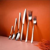 Fecra Royal 72 Parça Sade Çatal Kaşık Bıçak Takımı - 1