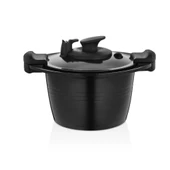 GÜLSAN Fucci Vakumlu Buharlı Derin Tencere 24 cm -siyah - 1