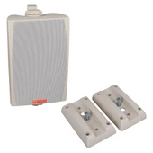 Magicvoice MV-03 16 CM 60 Watt Komütatörlü Hat Trafolu Beyaz Sütun Hoparlör 2'Li Okul Cami Konferans Salonu Hoparlörü - 3