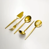 Fecra Pure 5 Parça Servis Seti Gold - 1