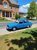 Nostaljik Metal Çek Bırak Mavi Araba Renault 12 Kapılar Açılır - 2