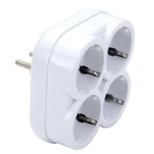 Ayt De-Pa 10004 Topraklı 16 Amper 250 Volt Beyaz 4'lü Çok Amaçlı Golyat Priz Çoklayıcı Çoğaltıcı - 1