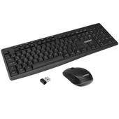 Everest KM-719 Siyah 2İn1 Kablosuz Q Multimedia Klavye + Mouse Set - 2