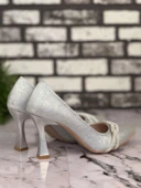 Ghattix B19 Stiletto Topuklu Zarif Şık Kadın Ayakkabı - 11