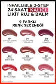 L'Oreal Paris L'oréal Paris Infaillible 2-step 24 Saat Kalıcı Likit Ruj & Balm - 302 Rose Eternite - 6
