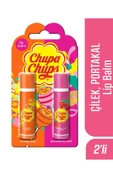 Chupa Chups Lip Balm Dudak Bakım Kremi 4gr Çilek Ve Portakal 2'li thumbnail 1