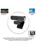 CoverZone Webcam 1080P USB Kablolu Tak Çalıştır Konferans Kamera Chat Görüntülü Sohbet Yayın Kamerası Hd Video Web Kamerası ZR808 thumbnail 3