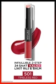 L'Oreal Paris L'oréal Paris Infaillible 2-step 24 Saat Kalıcı Likit Ruj & Balm - 501 Timeless Red - 1