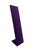 Moscow Model Süet Kumaş Mor Renk 40/10 Cm Ayaklı Takı Sergileme Standı - 3