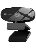 CoverZone Webcam 1080P USB Kablolu Tak Çalıştır Konferans Kamera Dahili Mikrofon Chat Görüntülü Sohbet Yayın Kamerası Hd Video Web Kamerası A6 Web Cam (A6) thumbnail 5