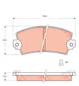 TRW GDB148 Ön Fren Balatası R12 thumbnail 1