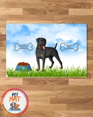 Petmat Köpek Mama Paspası , Kaymaz Taban , Yıkanabilir , Evcil Hayvan Paspası - 1