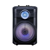Zore GD-904 Dijital LED Göstergeli FM Radyolu Mikrofonlu RGB TWS 8 inç Stereo Bass Kablosuz Karaoke Hoparlör - 1