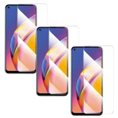 Oppo A92 Uyumlu 9H Temperli Kırılmaz Ekran Koruyucu Cam(3 Adet) - 1