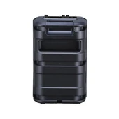 Zore GD-903 Dijital LED Göstergeli FM Radyolu Mikrofonlu RGB TWS 8 inç Stereo Bass Kablosuz Karaoke Hoparlör - 3