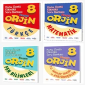 Orjin 8. Sınıf Türkçe & Matematik & Fen & İnkılap Soru Bankası - 1