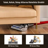 Valkyrie Elektrikli Döner Işıklı Zemin Fırçası Başlığı Dyson V8/V10/V11/V15 Uyumlu Yüksek Performanslı thumbnail 4