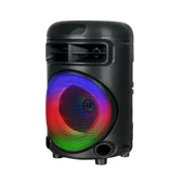 Zore GD-692 FM Radyolu Mikrofonlu RGB TWS 6.5 inç Stereo Bass Kablosuz Karaoke Hoparlör - 2