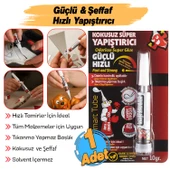 Kokusuz Süper Yapıştırıcı Çok Amaçlı Hızlı Kuruyan Şeffaf Renk Çabuk Donar Japon Yapıştırıcı 1 Adet thumbnail 2