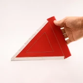 25x15 Cm Kırmızı Üçgen Branda Flama Bayrak Araç Dayanıklı İş Güvenlik Uyarı İşaretleme Aksesuarı thumbnail 5