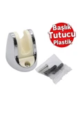 DESIPHON Vidalı Ayarlanabilir Duş Başlığı Tutucu – Suya Dayanıklı El Duşu Sabitleme Aparatı Banyo Aksesuarı - 1