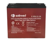 SOLİNVED 12V 24AH VRLA Type Elektrikli Bisiklet Aküsü (Premium) - 1