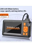Ekranlı Üç kameralı 10 Mt Hafıza Kart Destekli Sert Kablo Yılan Endoskop Kamera 8 mm 4.3 ınc - 4
