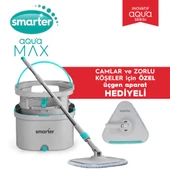 SMARTER Aqua Max Ve Üçgen Aparat Temiz & Kirli Suyu Ayırma Temizlik Seti Mop Paspas Cam Sileceği - 2